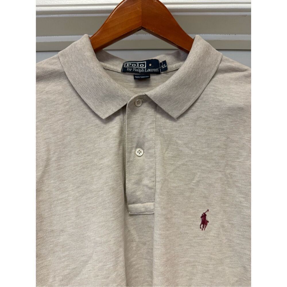 Polo By Ralph Lauren Tan Polo Shirt Sz Xl Euc - image 2